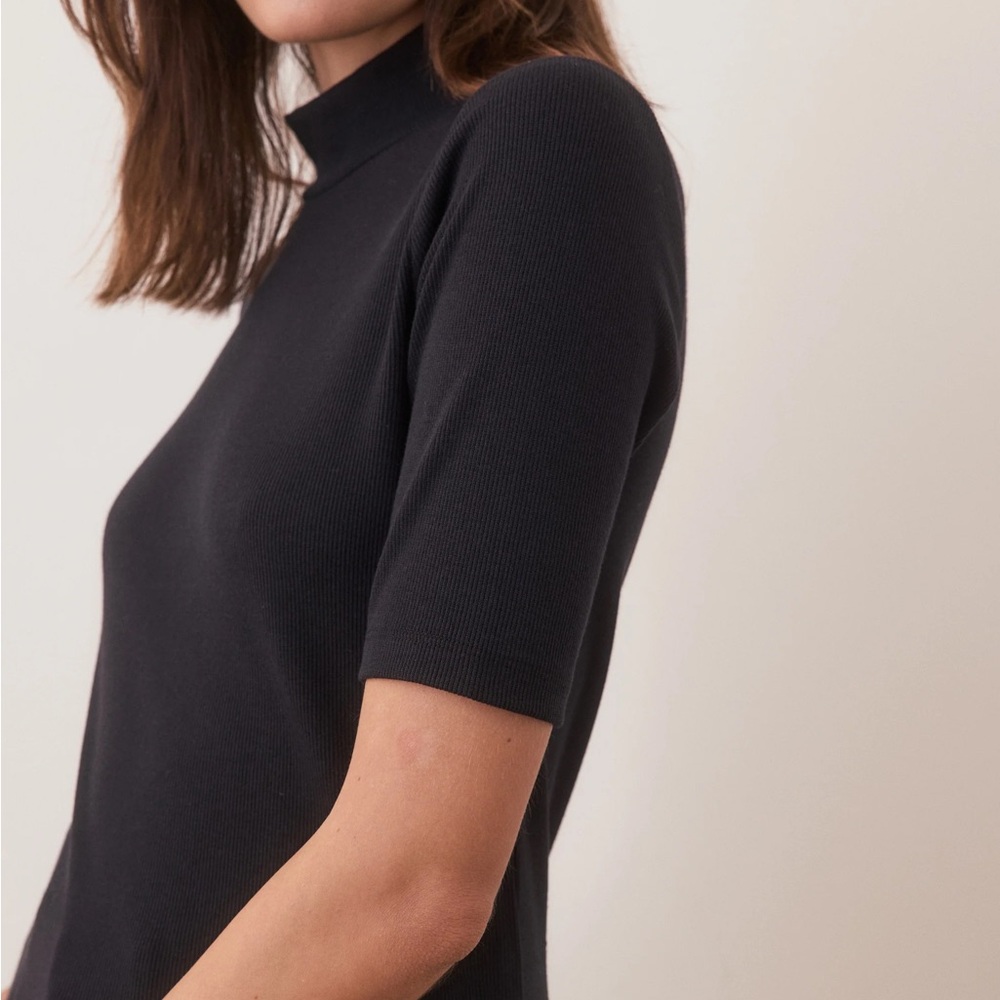 Lexi Rib Mock Neck Top - Picture 3 of 4